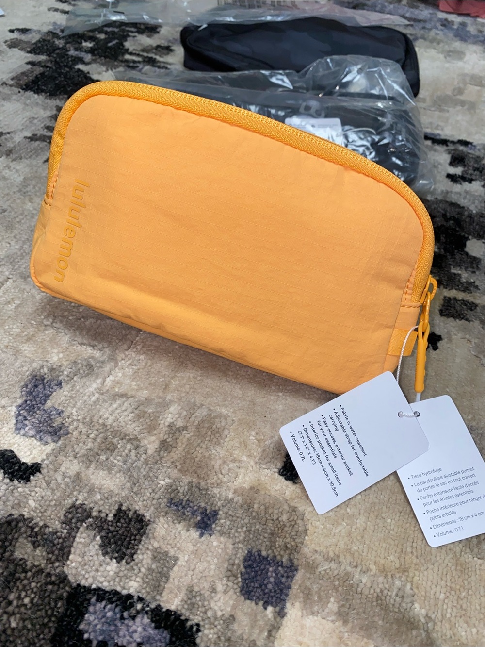 RARE orange Lululemon belt bag